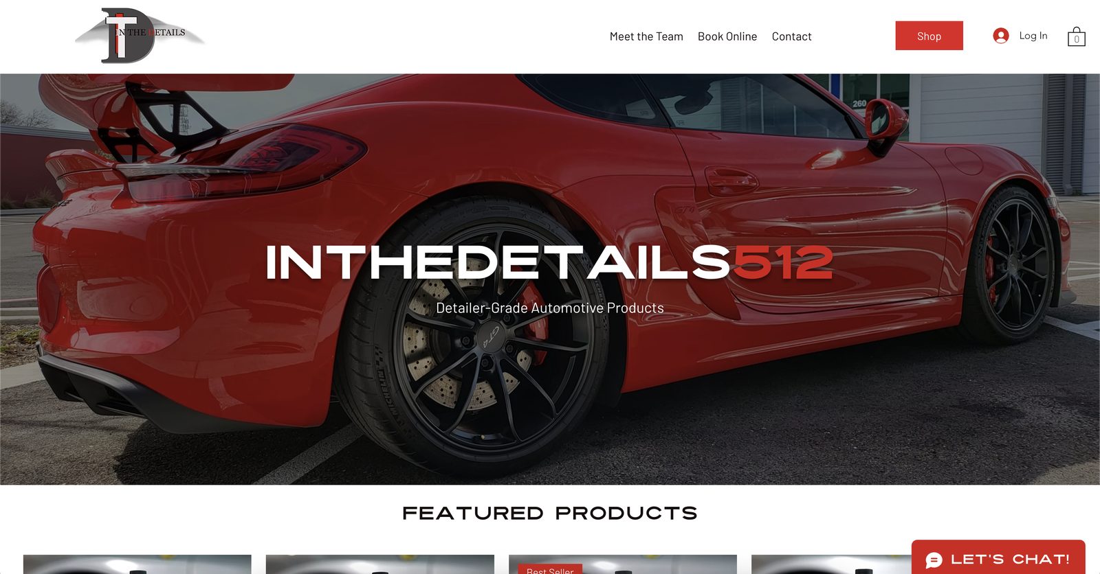 InTheDetails512 website homepage
